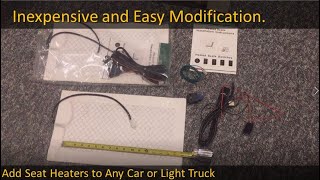 Universal Seat Heater Addition Any 12V equipped Car or Light Truck [upl. by Oibesue800]