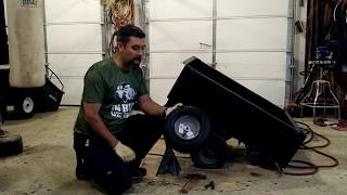 Replacing The Wheel Assembly On your Dump Cart [upl. by Horvitz]