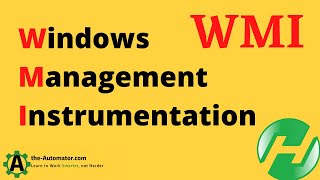 Windows Management Instrumentation WMI and AutoHotkey [upl. by Patrice]