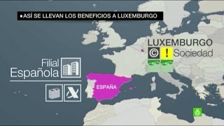 Más de 300 multinacionales se ahorran impuestos en España pagando en Luxemburgo [upl. by Atiral]