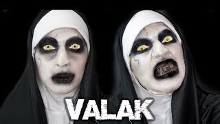 THE NUN VALAK HALLOWEEN MAKEUP amp EPIC PRANK [upl. by Ahsiei]