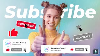 Filmora YouTube Subscribe amp Bell Animation Tutorial  ReactiveWave [upl. by Oba467]