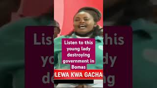 Young lady destroys government in bomas kenyapolitics rigathigachagua railaodinga [upl. by Aiuoqes429]