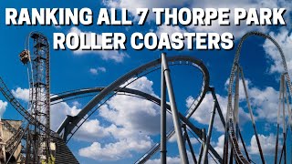 Ranking ALL 7 THORPE PARK Roller Coasters [upl. by Lahtnero]