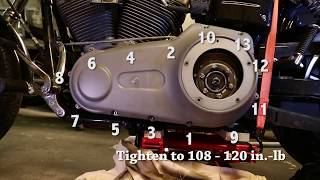 How to change primary cover gasket on Harley Davidson [upl. by Jonina]