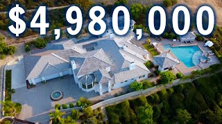 Inside a 4980000 MEGA MANSION with a HIDDEN TV  California Mansion Tour [upl. by Kristi]