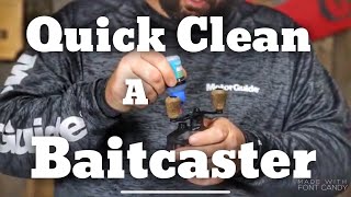 Cleaning a Baitcaster  The Fast Method [upl. by Altheta]