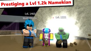 Prestiging a Lvl 1200 Rebirth Namekian  DBZ Final Stand [upl. by Irah]