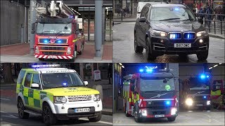 Fire Engines Police Cars and Ambulances responding  Compilation 38 [upl. by Garris]