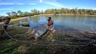 Our Life on Oak Lakes Ranch 我们的美国农场生活（第14 集  修补小船快又好 Fixing the Boat On the Ranch Lake [upl. by Amalita]