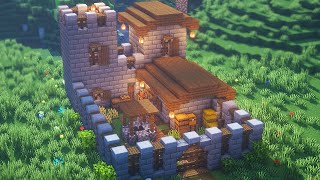 Minecraft How to Build a Small Survival CastleOutpost [upl. by Nalda383]