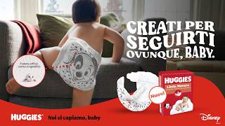 Huggies Little Movers Mutandina create per seguirti ovunque baby [upl. by Aronoel447]