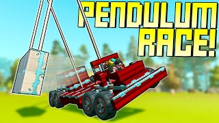 We Raced Trucks with Giant Pendulums Attached  Scrap Mechanic Multiplayer Monday [upl. by Akla768]