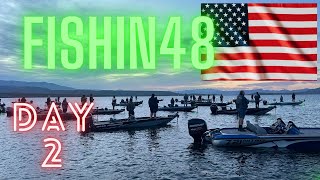 Fishin48 day 2 LOCAL TEAM WINS 9000 LAKE ROOSEVELT ARIZONAbass fishing fish [upl. by Ahsiruam]