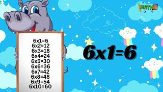 Multiplication table 2 to 12 Learn skip counting Preschool learning [upl. by Rednave]