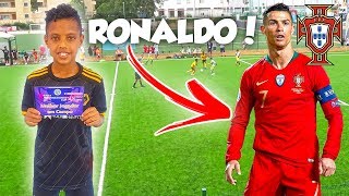 I PLAYED A FOOTBALL MATCH IN RONALDOS COUNTRY AND SCORED A GOAL [upl. by Michigan]