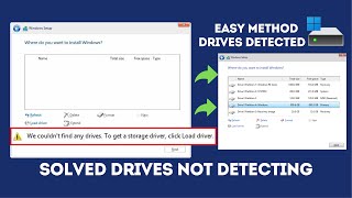 We couldnt find any drives To get a storage driver click load driver Windows 1110 Solved Issue [upl. by Leunad]