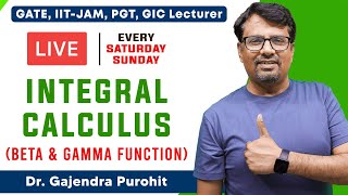 Integral Calculus  Gamma amp Beta Function  With Short Tricks For GATE IITJAM PGT  GIC [upl. by Hersh]