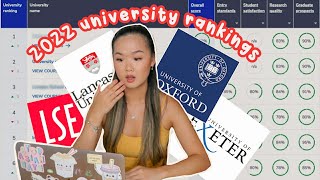 OFFICIAL UK University Rankings 2022 [upl. by Zack]