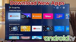 Android TV How to DownloadAdd Apps [upl. by Ardnikal]