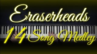 Eraserheads Piano Medley  14 Songs in 9 Minutes  Piano Cover ORCHESTRALwith Lyrics [upl. by Renick]