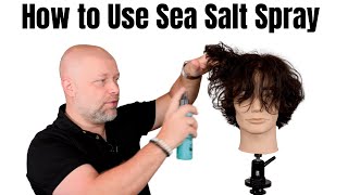 How to Use Sea Salt Spray  TheSalonGuy [upl. by Netsirhc]