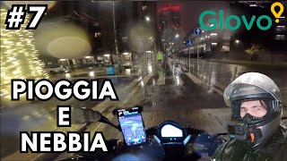 Consegnando con la piogga e la nebbia  Pov di un rider a Milano 7 [upl. by Justino]