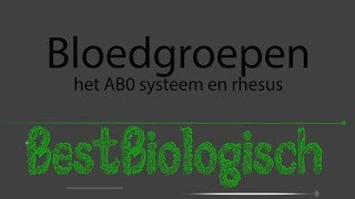 Bloedgroepen Het AB0 systeem en rhesus [upl. by Kendra]