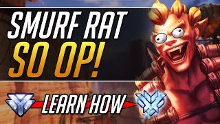 Smurf Junkrat  Pro Junkrat Tips and Tricks Gameplay Guide Overwatch Guide [upl. by Eerolam]