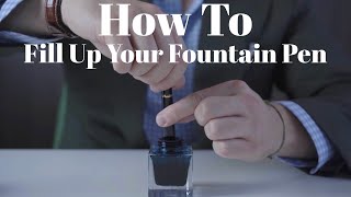 How To Fill Up A Fountain Pen 🖋 [upl. by Netsirt36]