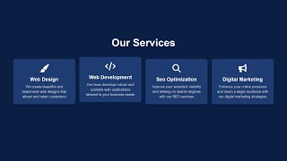 Create a Services Section with HTML amp CSS  Web Design Tutorial [upl. by Anelam]