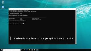 Zmiana zapomnianego hasła jeśli jako administrator logujemy się pinem Windows 10 [upl. by Savill]