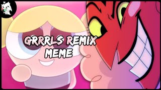 GRRRLS Remix animation meme remake ft Powerpuff girls HIM BLOOD WARNING flipaclip amp MediBang [upl. by Arrad]