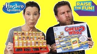 Guess Who Game  Hasbro Raise The Fun Challenge [upl. by Neumark]