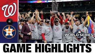 Nationals win 1st World Series with Game 7 comeback win  AstrosNationals MLB Highlights [upl. by Keil]