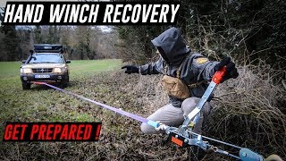 HAND WINCH Off Road Recovery Techniques Training [upl. by Irek561]