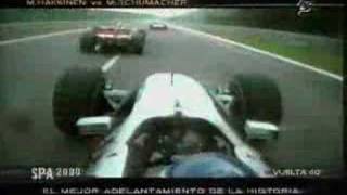 M Hakkinen vs M Schumacher  Spa 2000 [upl. by Brew218]