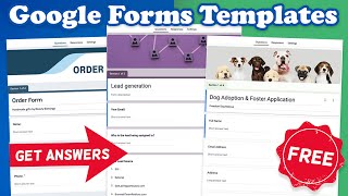 Using Google Forms Try these templates [upl. by Kaylil]