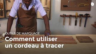 Comment utiliser un cordeau à tracer  Menuiserie [upl. by Yeslehc951]