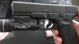 Streamlight TLR 1 Review  Install on Glock 19 [upl. by Nayrbo]