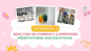 SK025 EXPERIMENT 5 HYDROXYL [upl. by Odnamra]