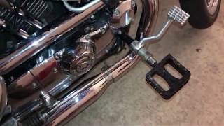 How to Install BMX Pedals as Foot Pegs on a Harley Davidson [upl. by Hnil485]