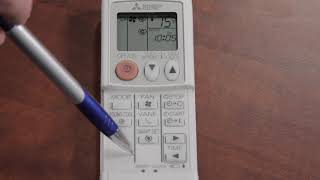 How to Use the Mitsubishi Ductless Remote  Simple Remote Basic Functions [upl. by Ailel81]