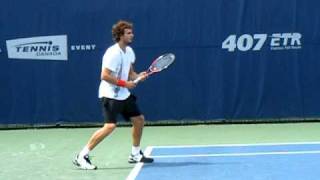 Ernests Gulbis Practicing in Toronto [upl. by Maxfield52]