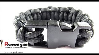 How to make a paracord bracelet with a buckle [upl. by Christa]