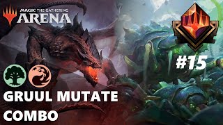 GRUUL MUTATE IN HIGH MYTHIC Scute Swarm Combo in MTG Arena Standard [upl. by Noyart]