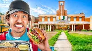 Eating At College Campuses For 24 HoursWE SNUCK IN [upl. by Sabir]