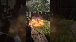 When A Fire Bottle Backfires… reddeadredemption2 rdr2 johnmarston ps5 gaming videogames games [upl. by Quincey]