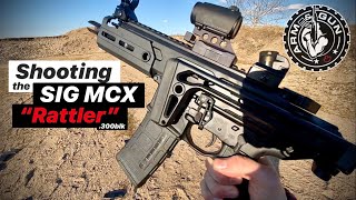 Shooting the SIG MCX Rattler 300blk SBR [upl. by Harriet]