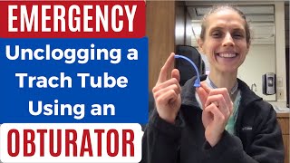 EMERGENCY How I Unclog My Tracheostomy Tube Using an Obturator Life with a Vent [upl. by Eciened]